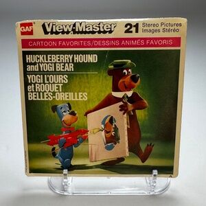 Vintage GAF View-Master Reels – Huckleberry Hound & Yogi Bear –  Set of 3